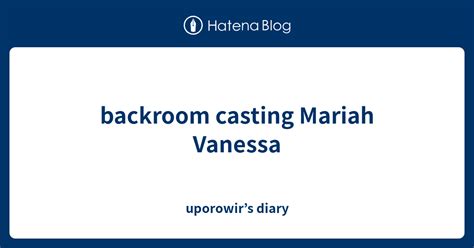 mariah backroom|Mariah (Fine Ass Fitness Chick) – Backroom Casting Couch.